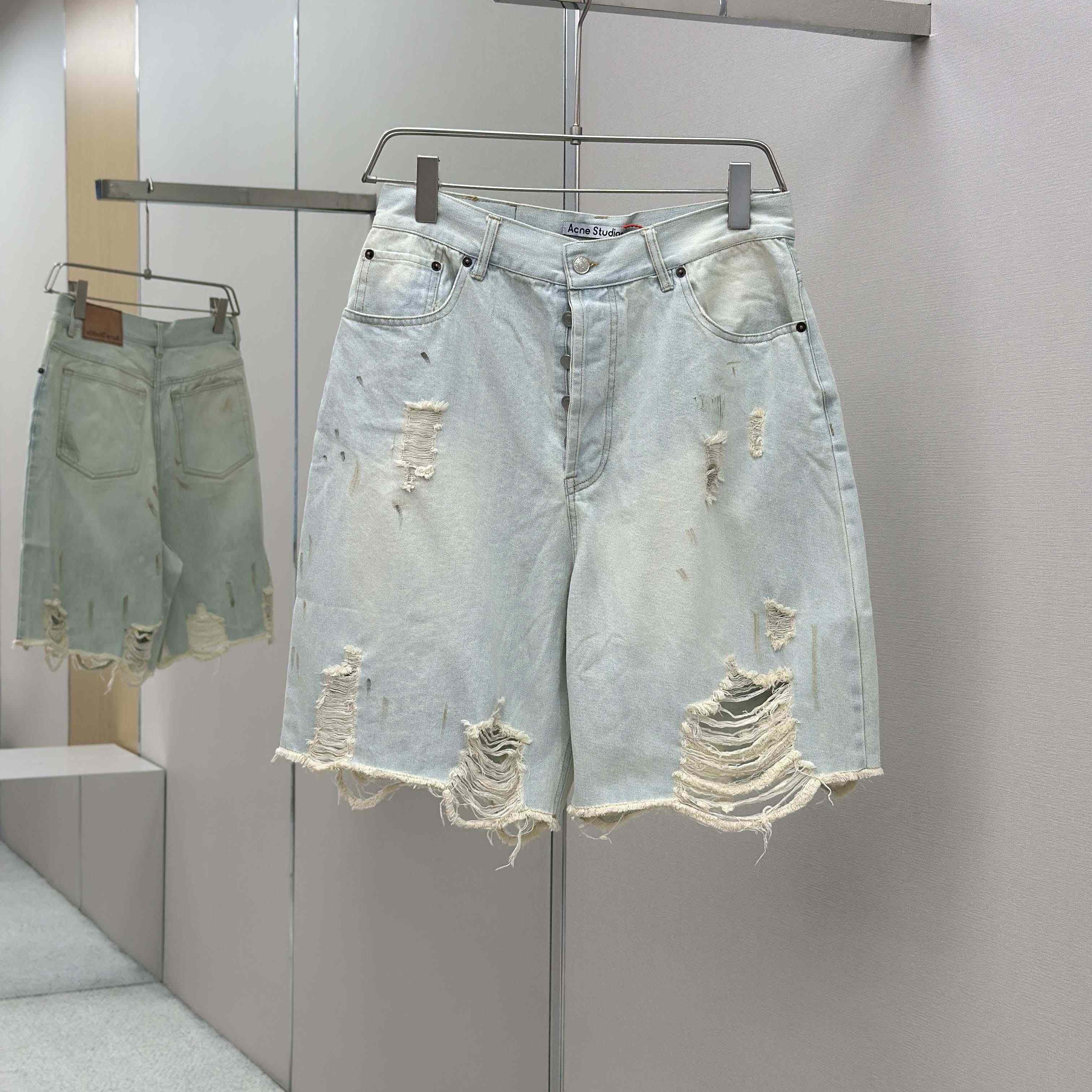 Acne Studios Denim Shorts - Loose Fit - FashionPlug