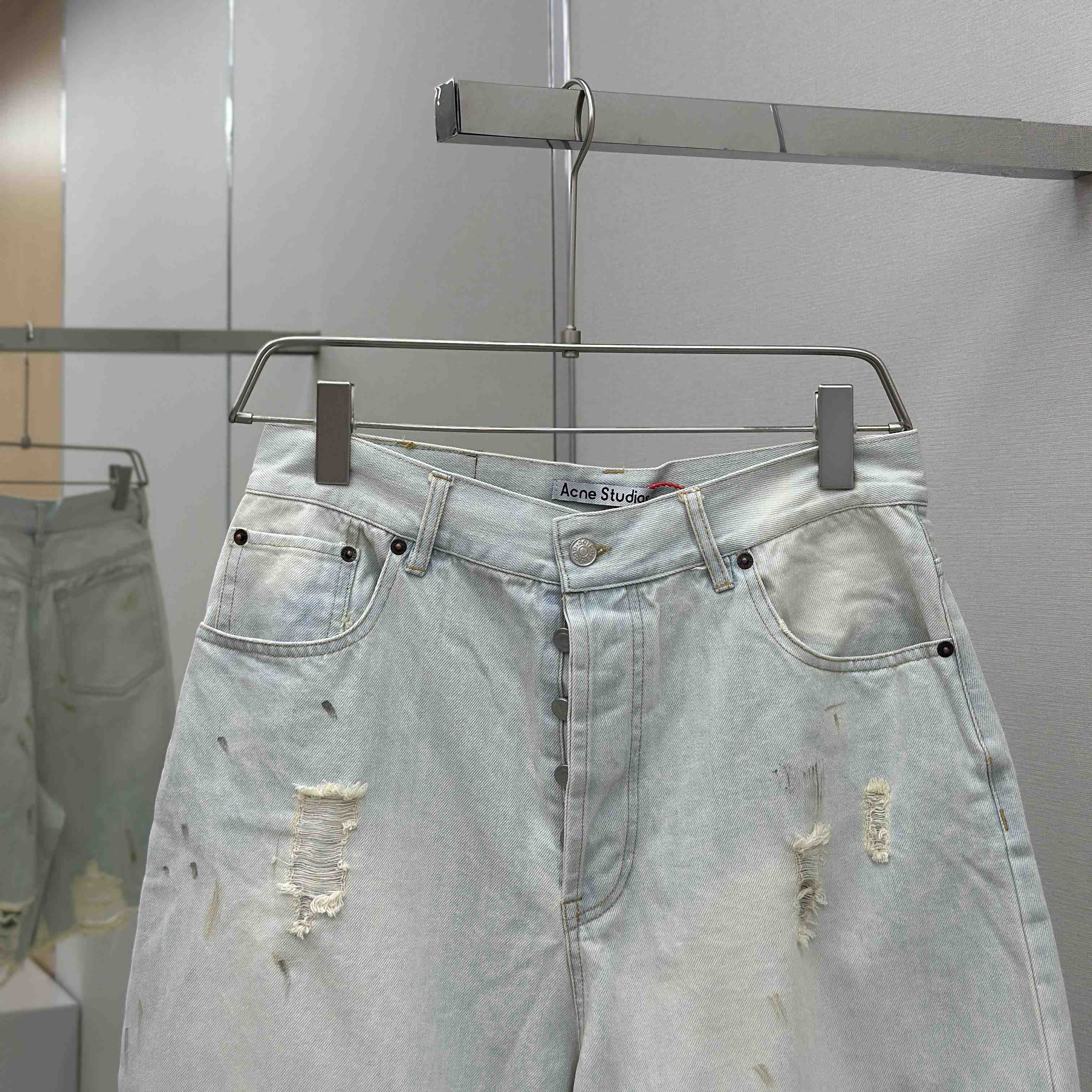 Acne Studios Denim Shorts - Loose Fit - FashionPlug
