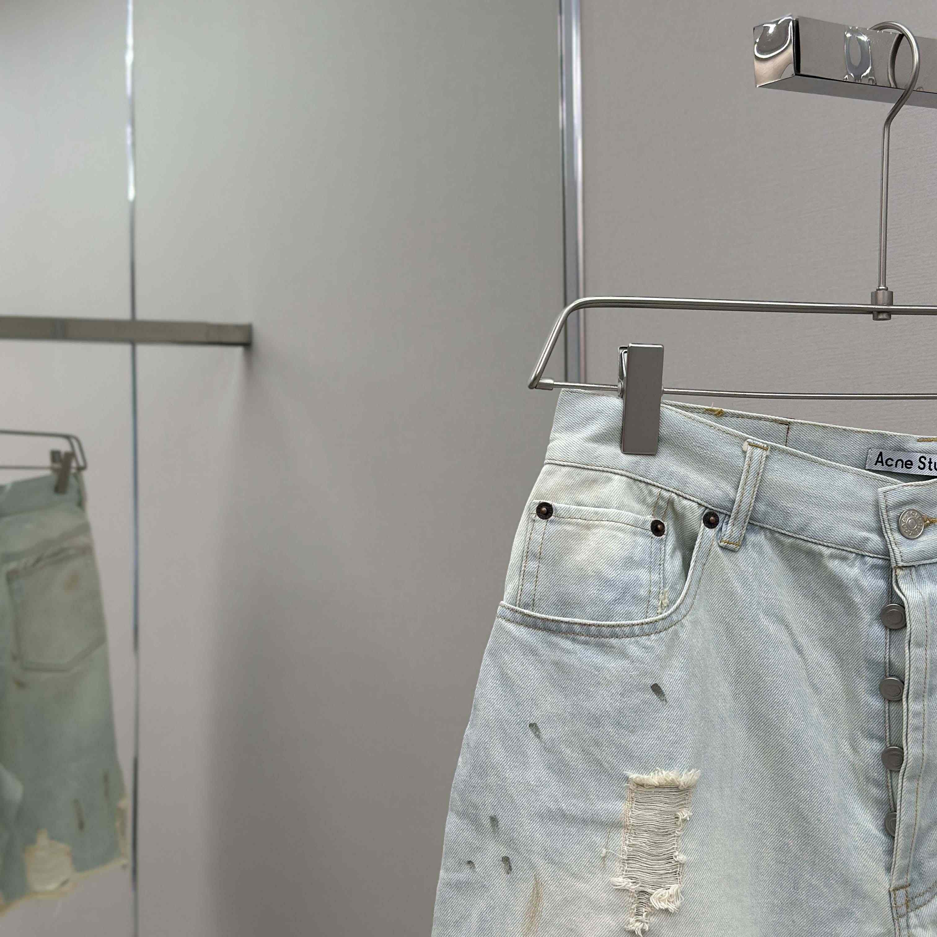 Acne Studios Denim Shorts - Loose Fit - FashionPlug