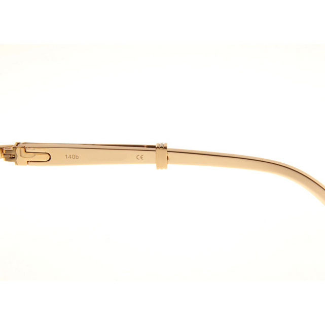 Cartier CT1990-0692 Gold Stainless Steel Sunglasses In Gold Grey - FashionPlug