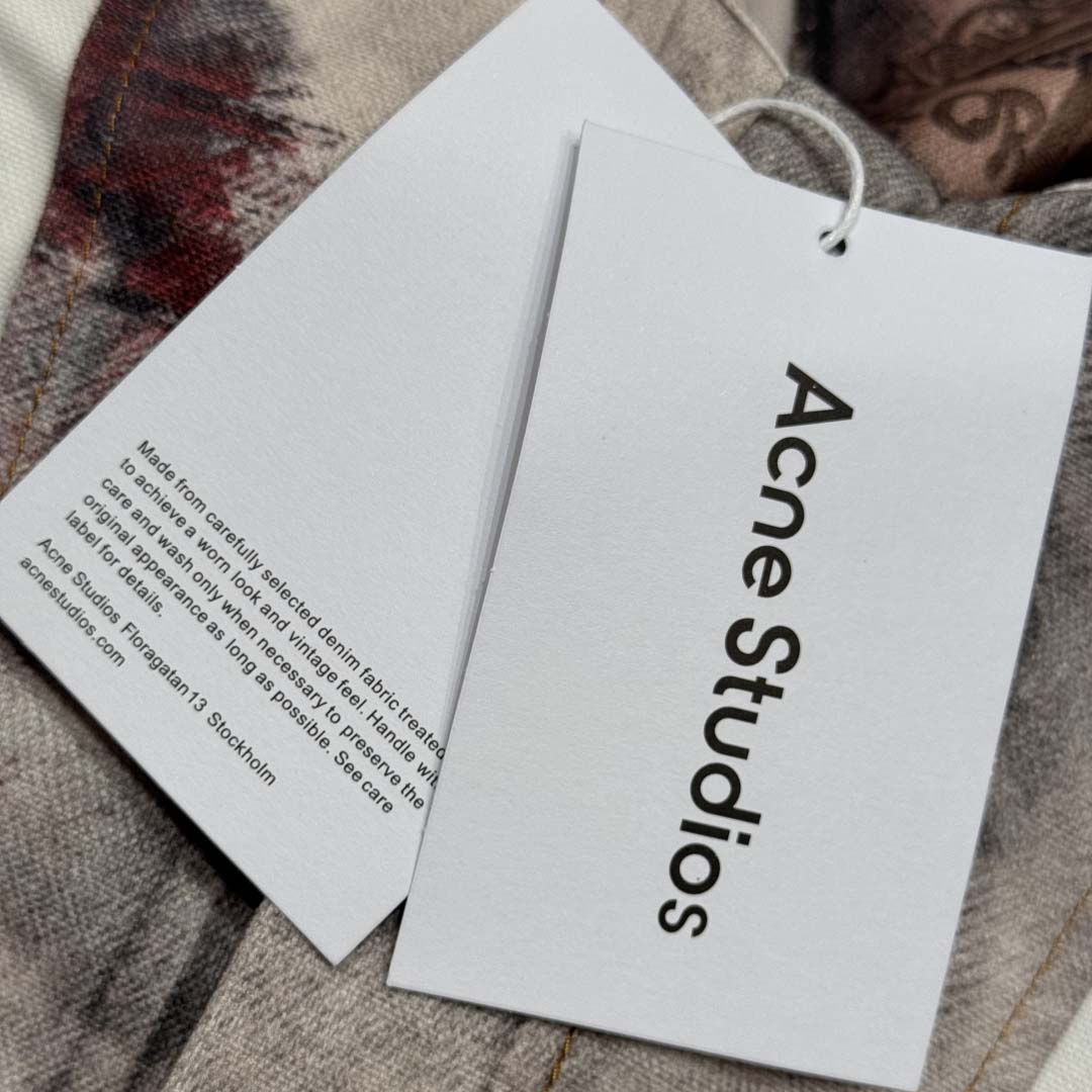 Acne Studios Jacket & Jean Trompe L'oeil Print - FashionPlug