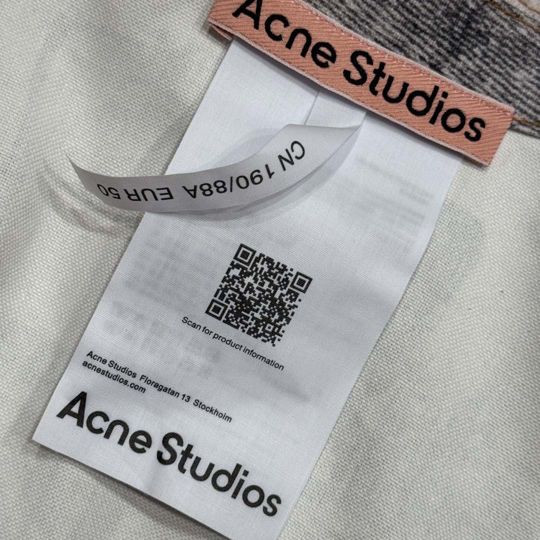 Acne Studios Jacket & Jean Trompe L'oeil Print - FashionPlug
