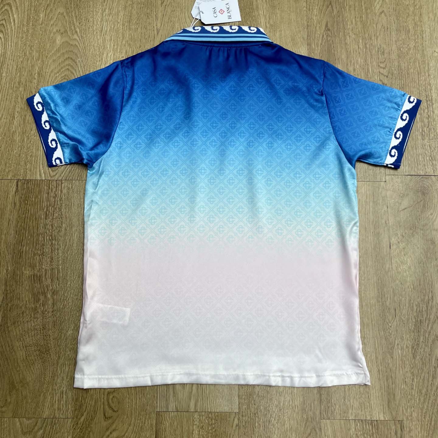 Casablanca Jacquard Gradient Football Shirt  C1025 - FashionPlug