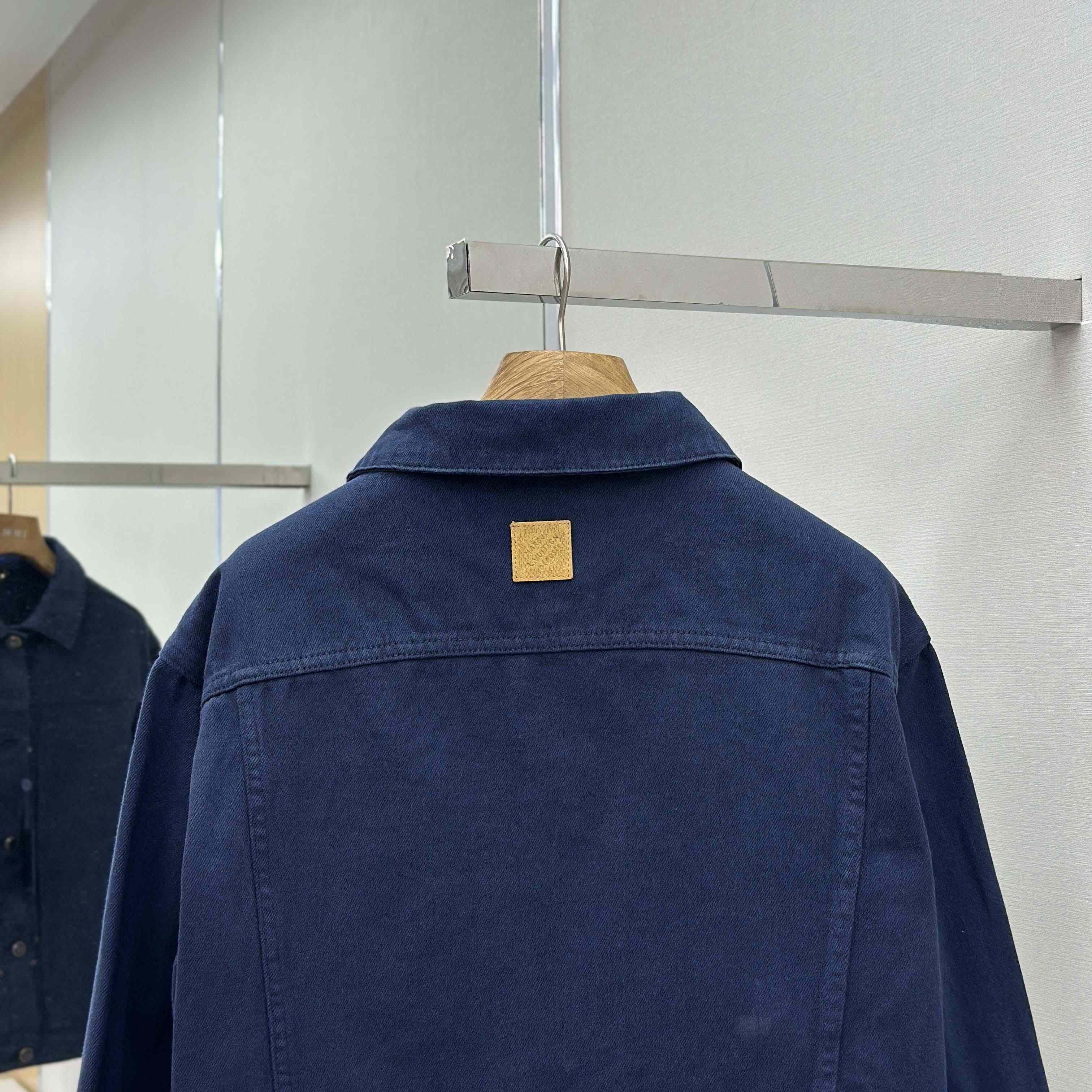 Louis Vuitton Garment-Dyed Denim Type II Trucker Jacket   1AHUY5 - FashionPlug