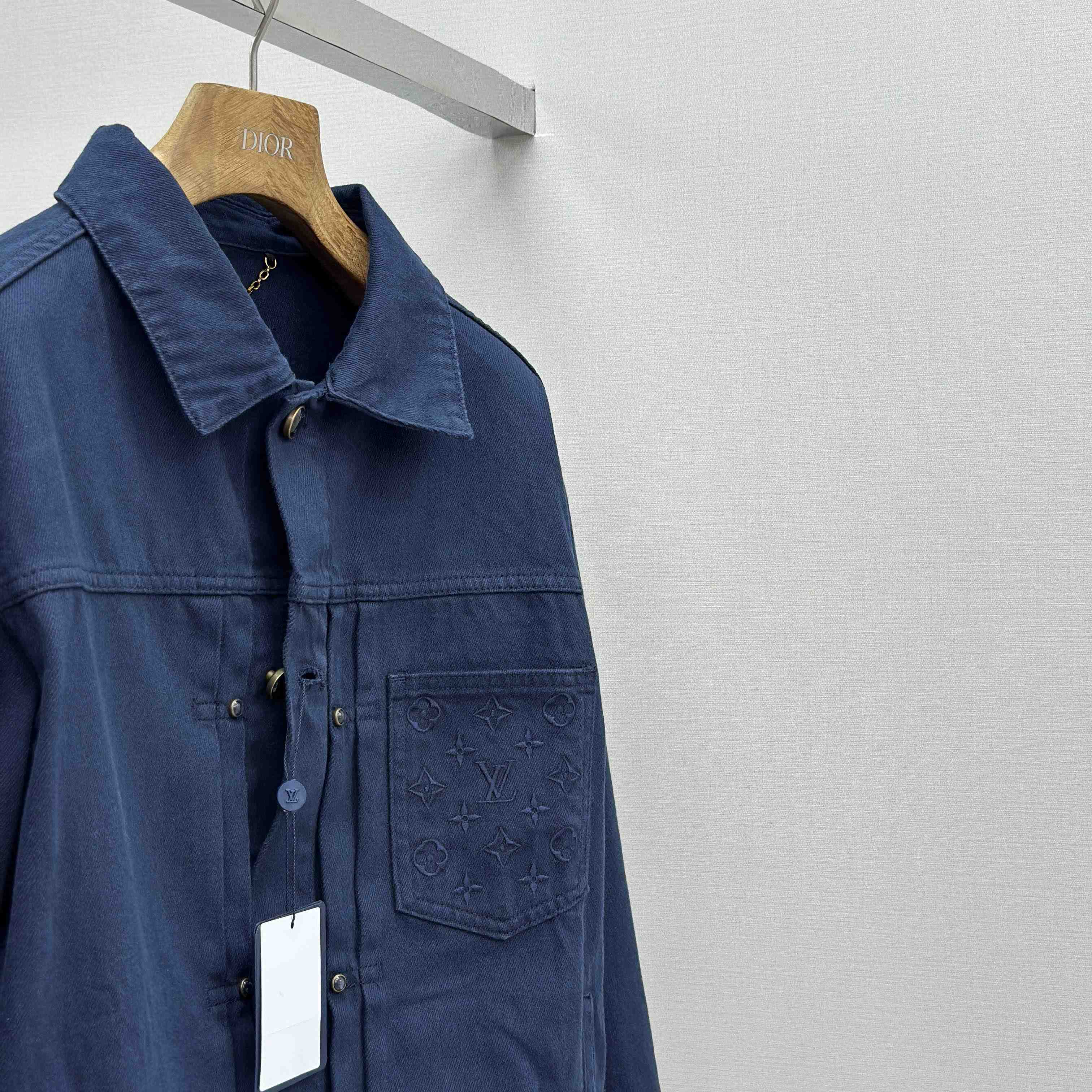 Louis Vuitton Garment-Dyed Denim Type II Trucker Jacket   1AHUY5 - FashionPlug