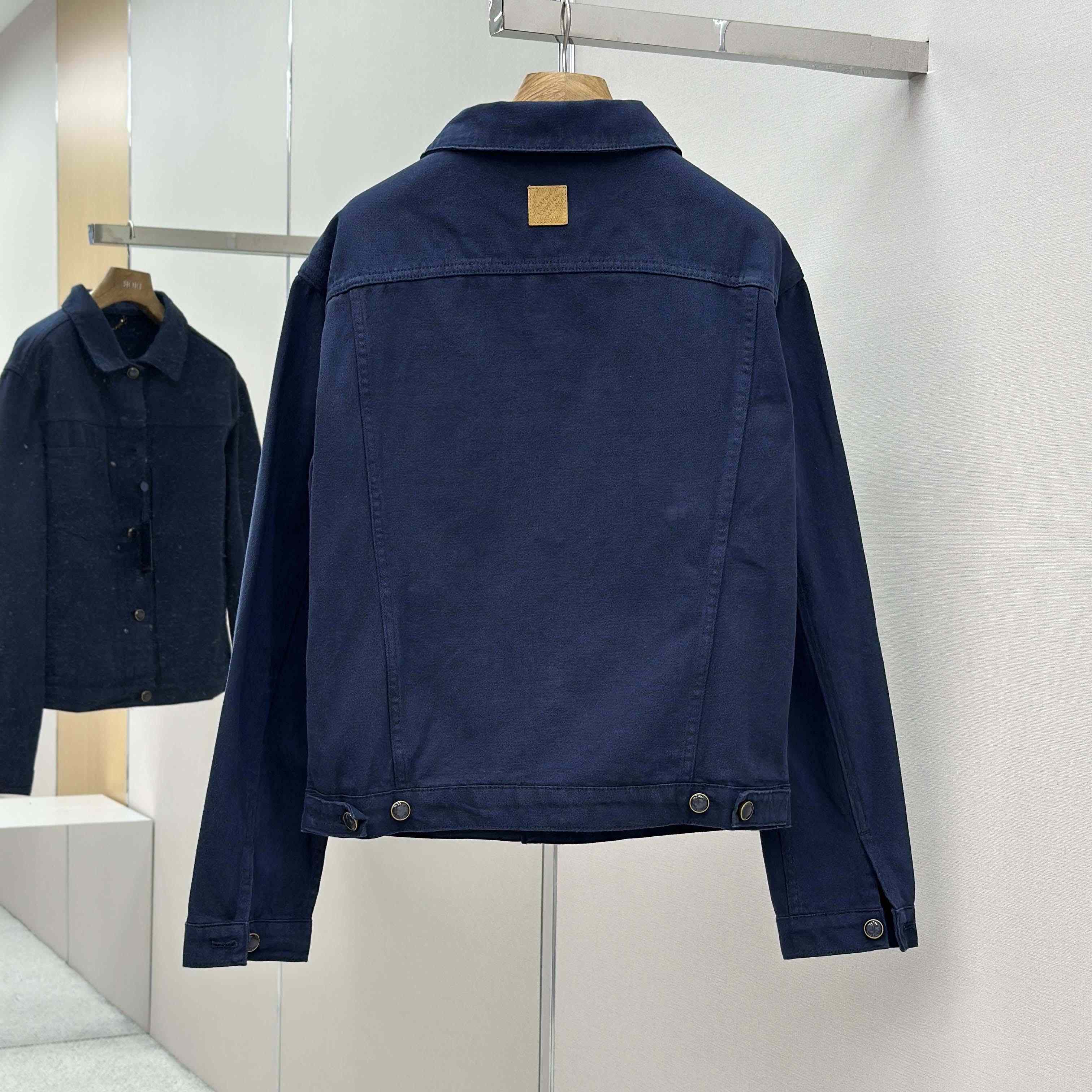 Louis Vuitton Garment-Dyed Denim Type II Trucker Jacket   1AHUY5 - FashionPlug