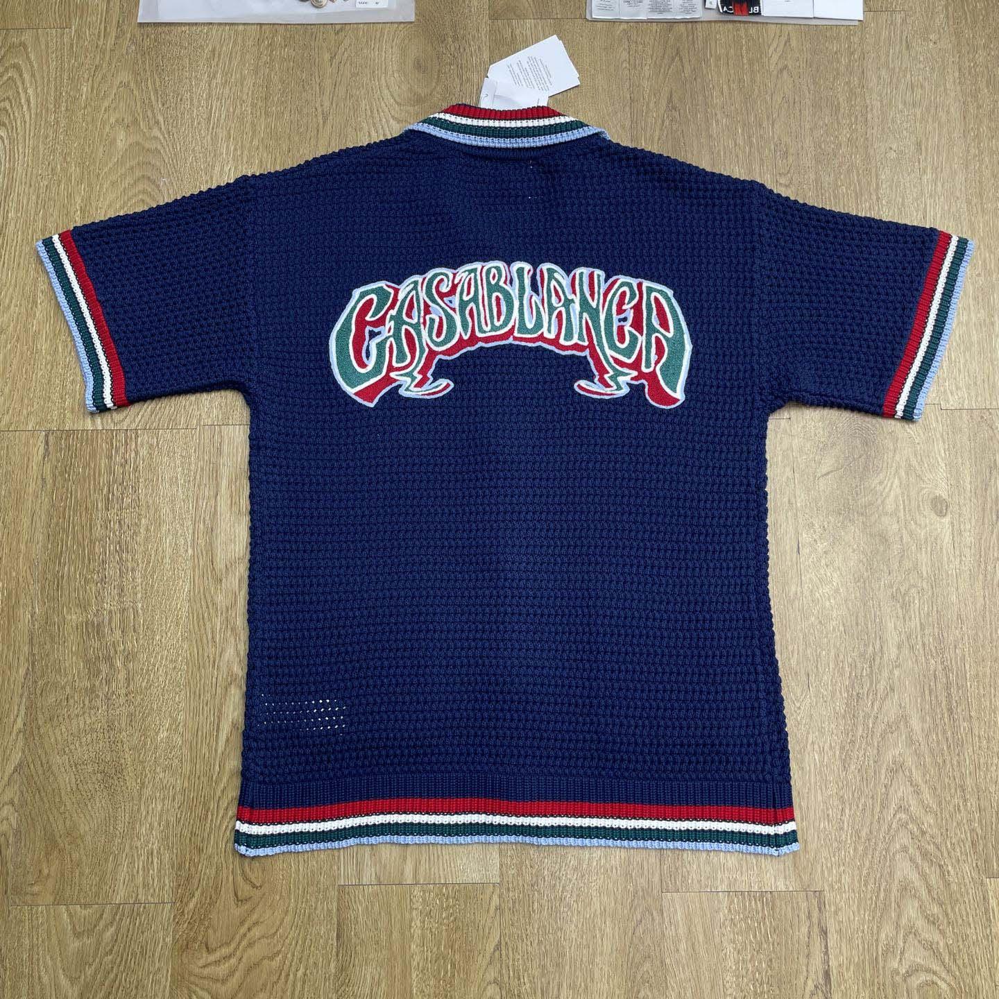 Casablanca Gothic Short-sleeve Crochet Shirt   Z6013 - FashionPlug