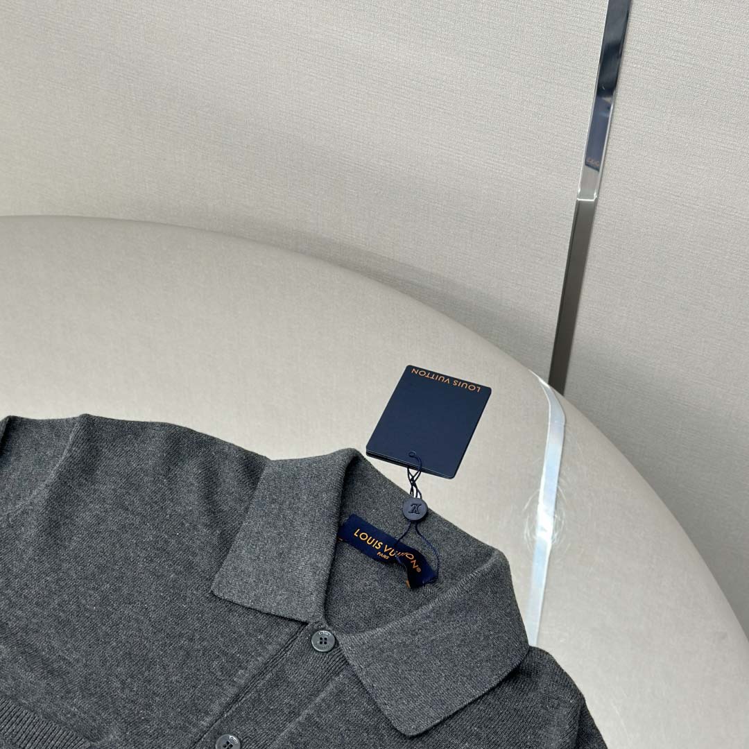 Louis Vuitton Cotton Knit Overshirt   1AFANI - FashionPlug