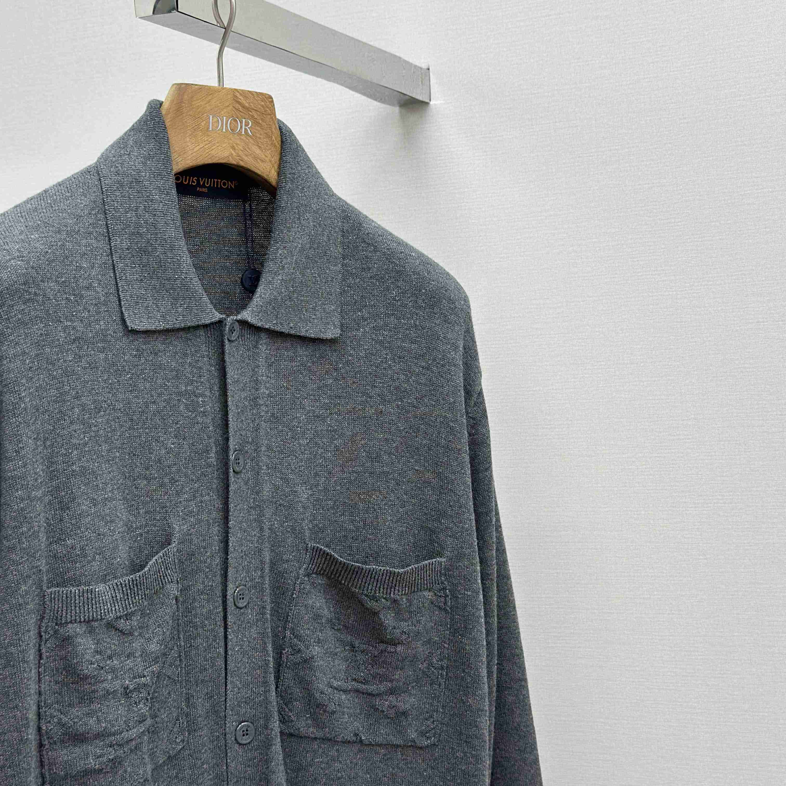 Louis Vuitton Cotton Knit Overshirt   1AFANI - FashionPlug