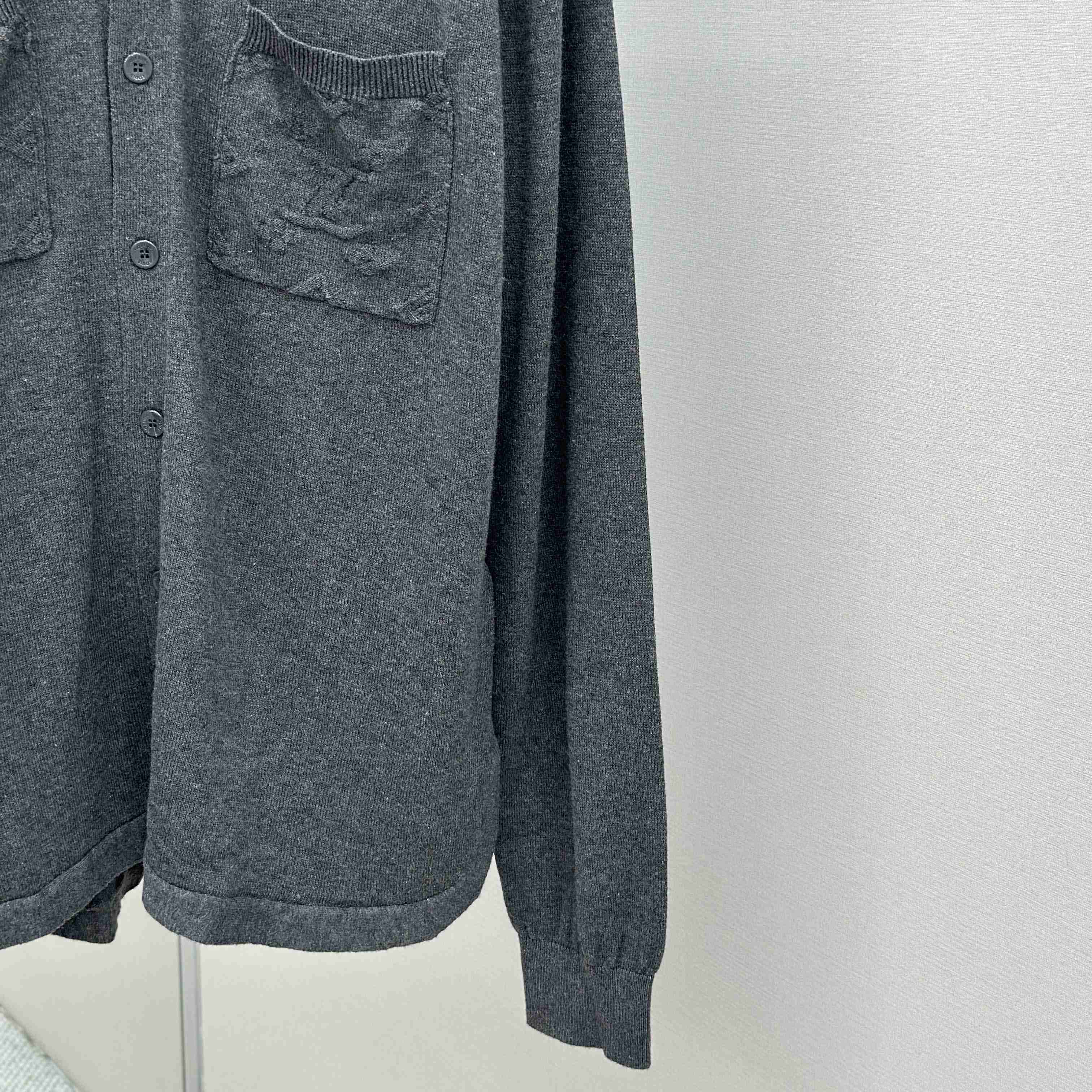 Louis Vuitton Cotton Knit Overshirt   1AFANI - FashionPlug