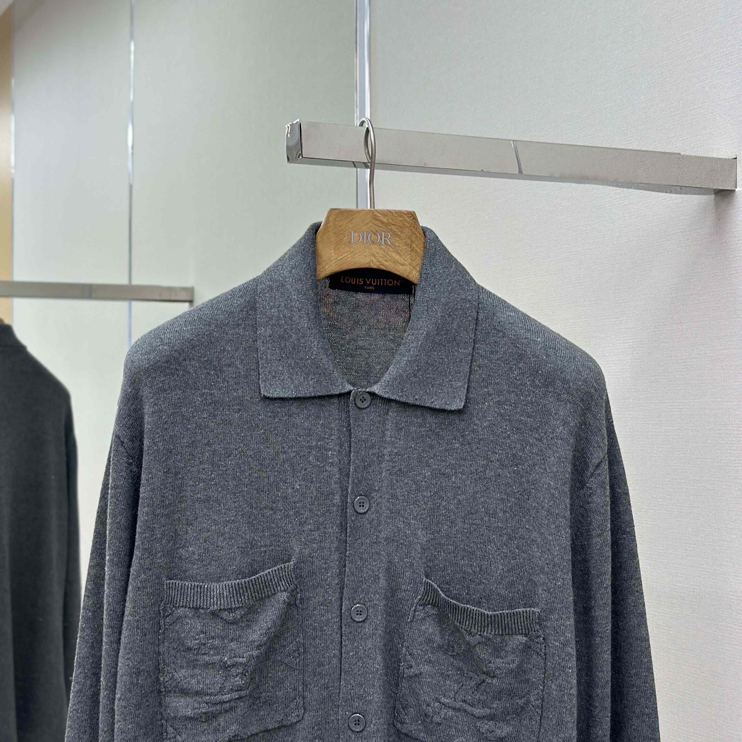 Louis Vuitton Cotton Knit Overshirt   1AFANI - FashionPlug