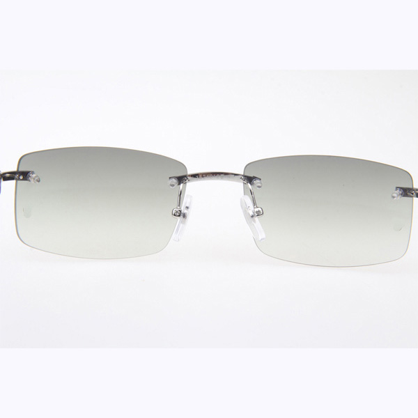 Cartier CT_3524012 Black Buffalo Sunglasses In Silver Grey - FashionPlug