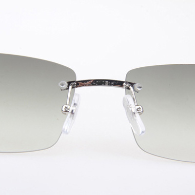 Cartier CT_3524012 Black Buffalo Sunglasses In Silver Grey - FashionPlug