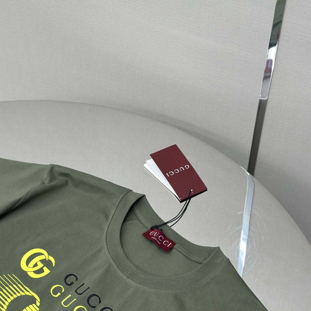 Gucci Printed Cotton Jersey T-shirt - FashionPlug