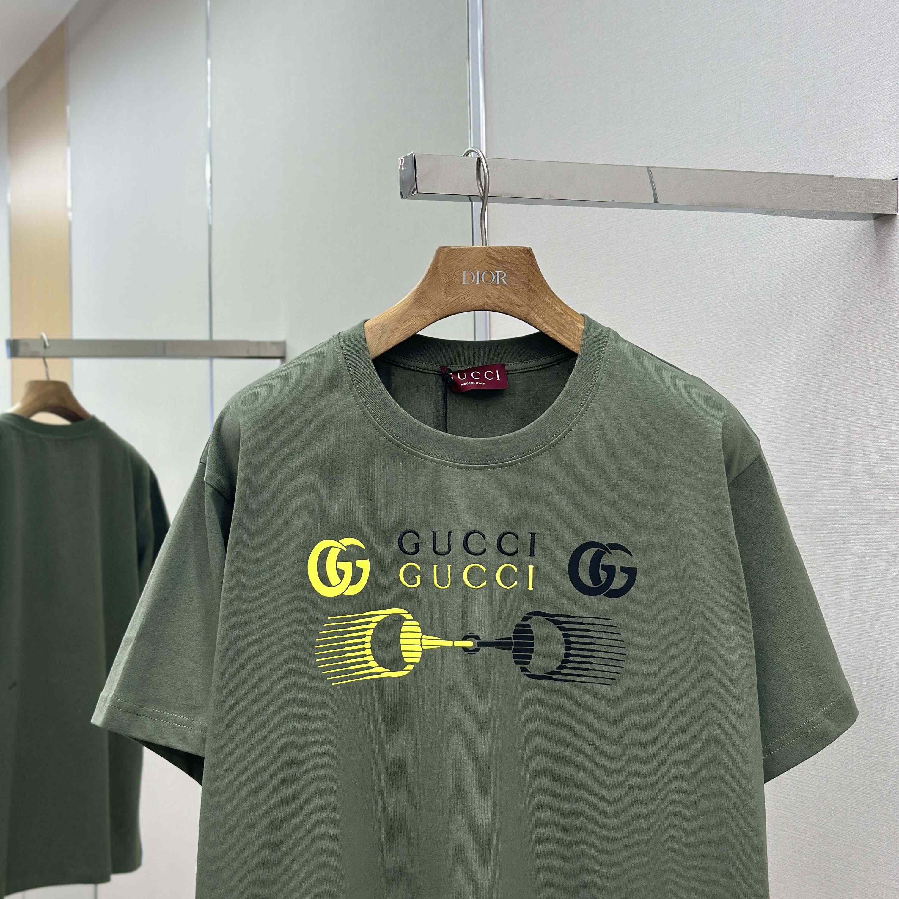 Gucci Printed Cotton Jersey T-shirt - FashionPlug