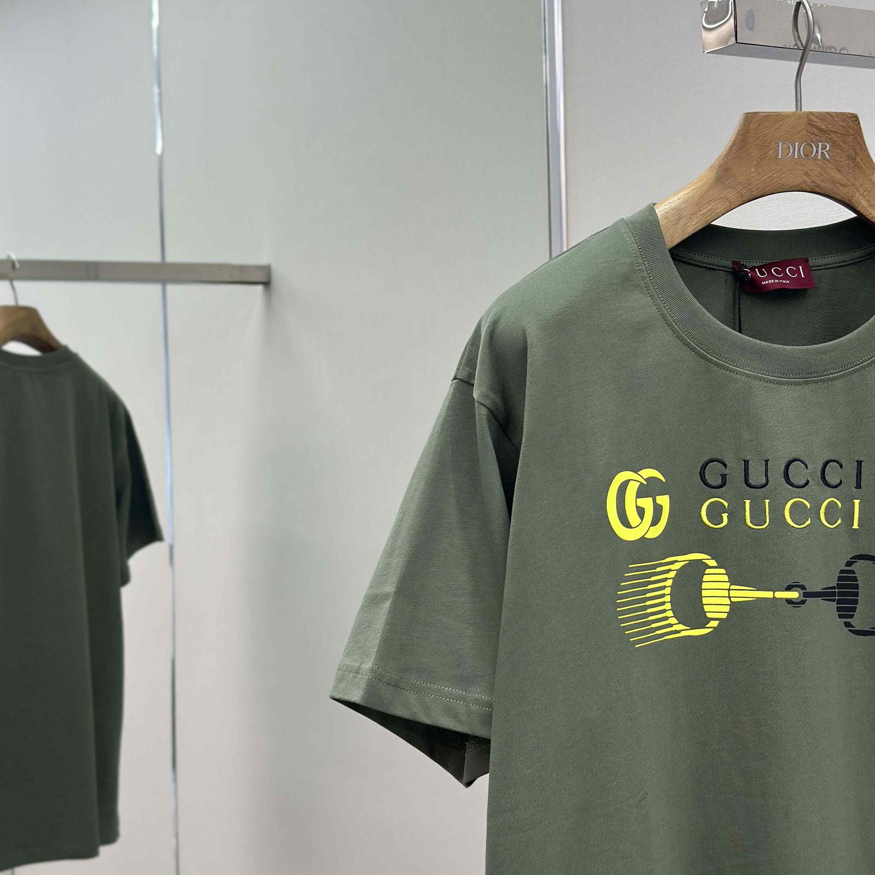 Gucci Printed Cotton Jersey T-shirt - FashionPlug