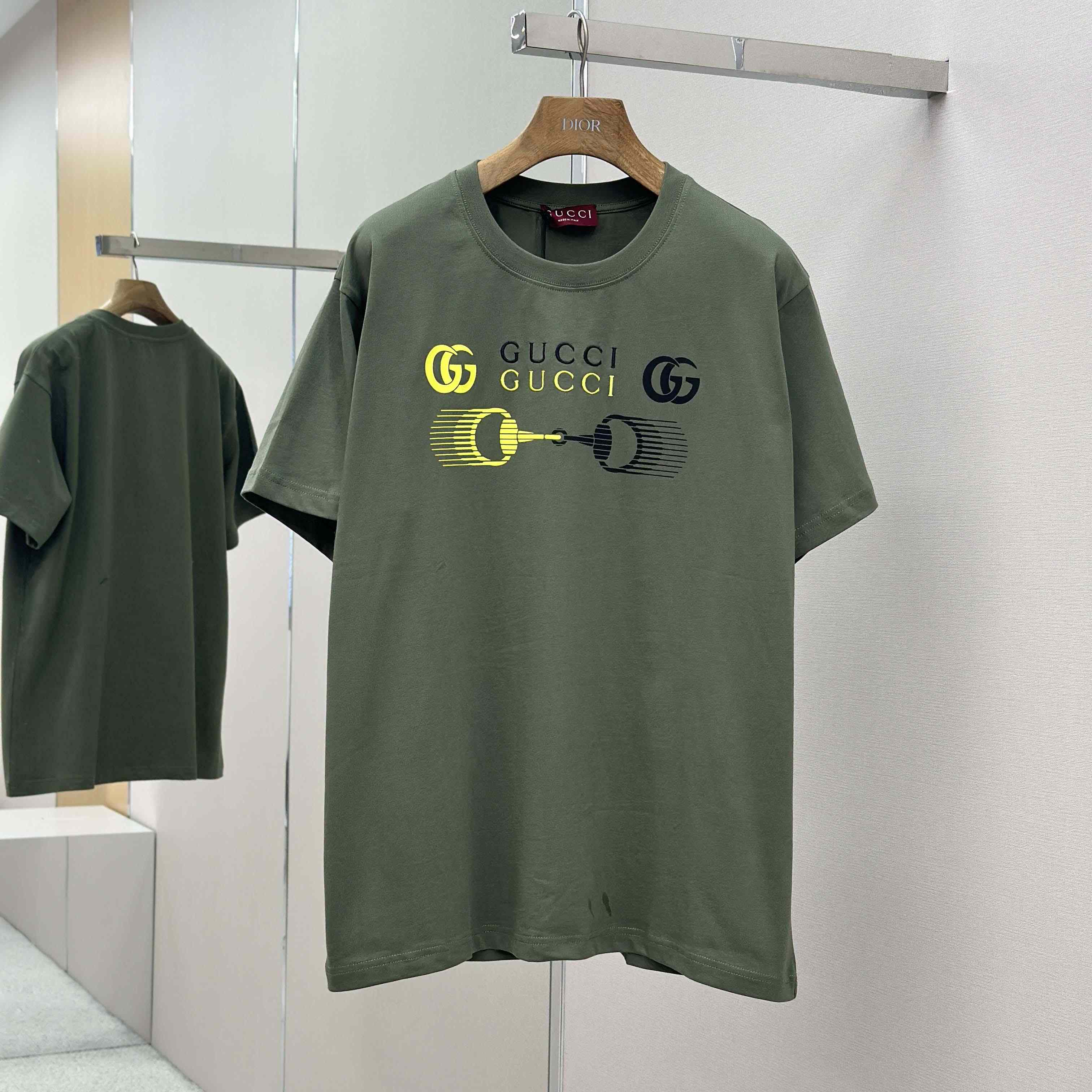 Gucci Printed Cotton Jersey T-shirt - FashionPlug