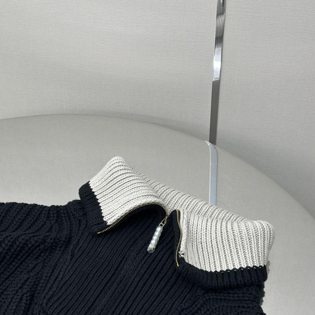 Louis Vuitton Chunky Wool-Blend Half-Zip Pullover   1AHC13 - FashionPlug