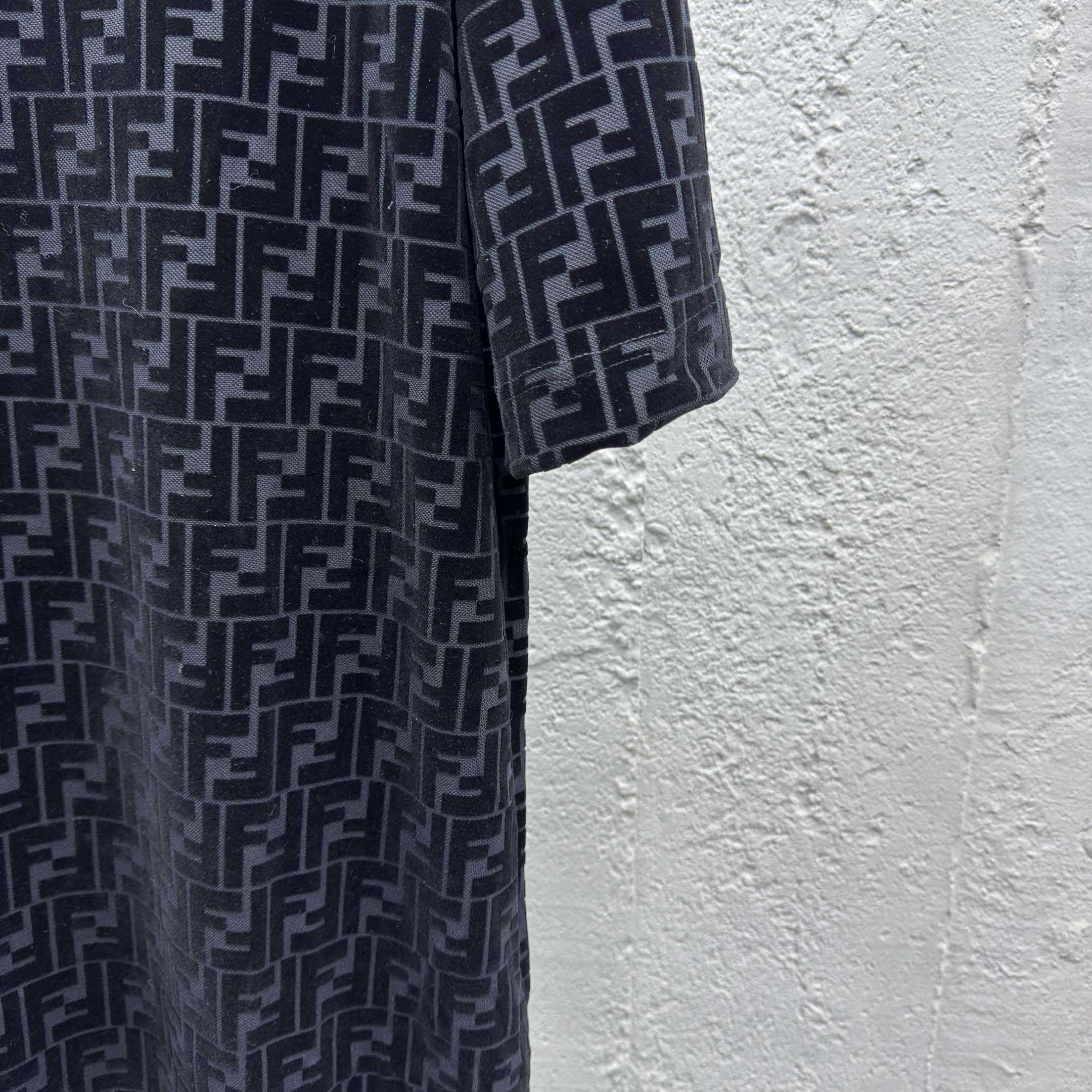 Fendi T-shirt In Black Piqué - FashionPlug