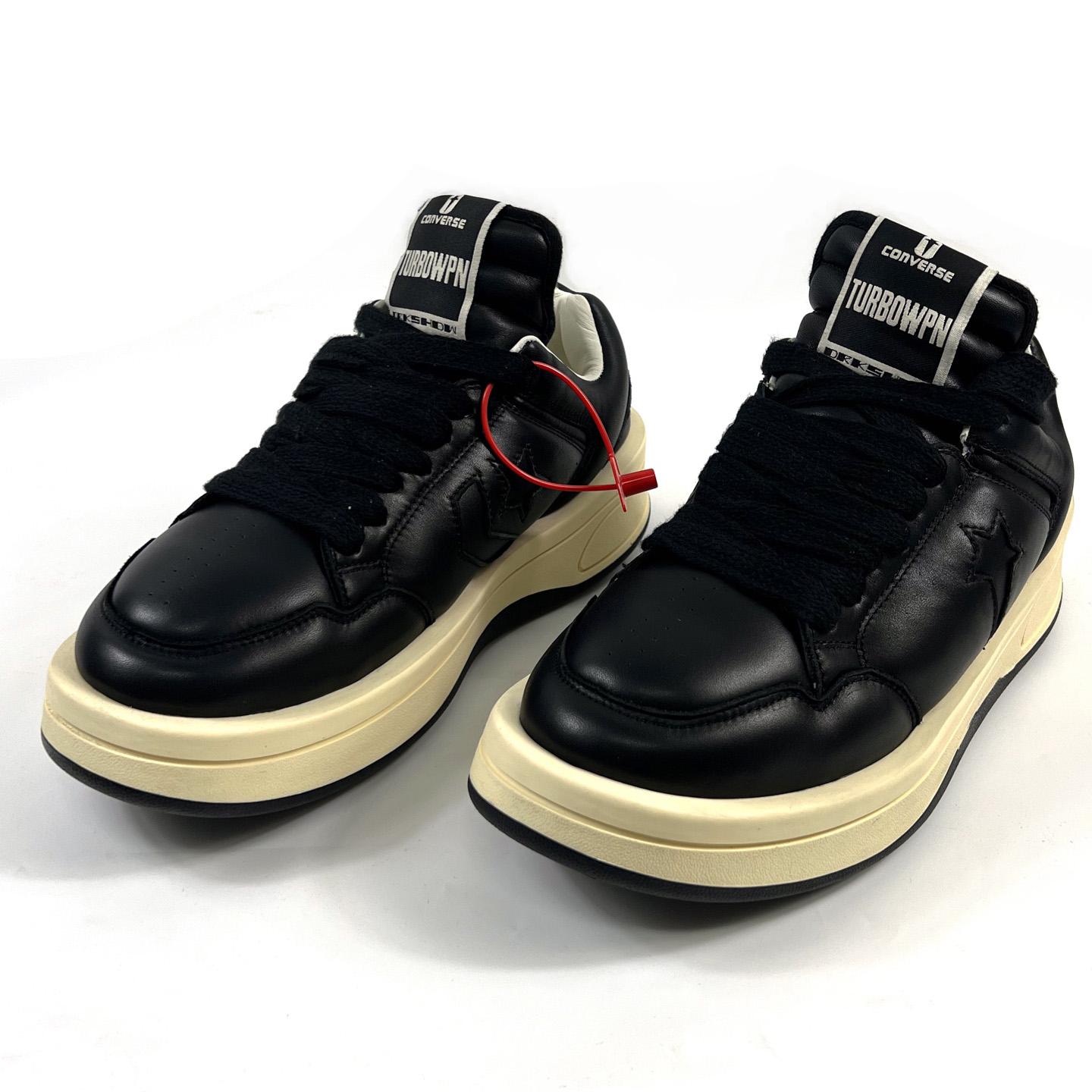 Rick Owens x DRKSHDW TURBOWPN Low 'Black Cloud Cream' - FashionPlug