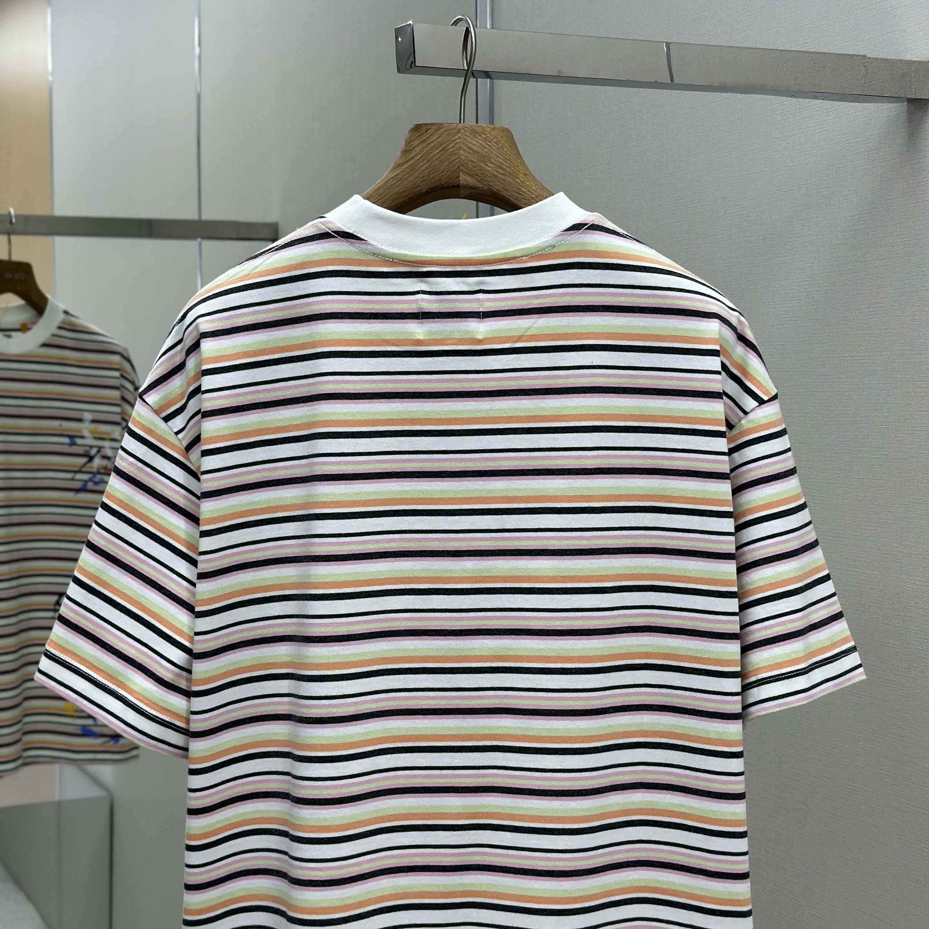 Gallery Dept.  Gallery Department Nelson Striped Short Sleeve Tee Shirt - FashionPlug