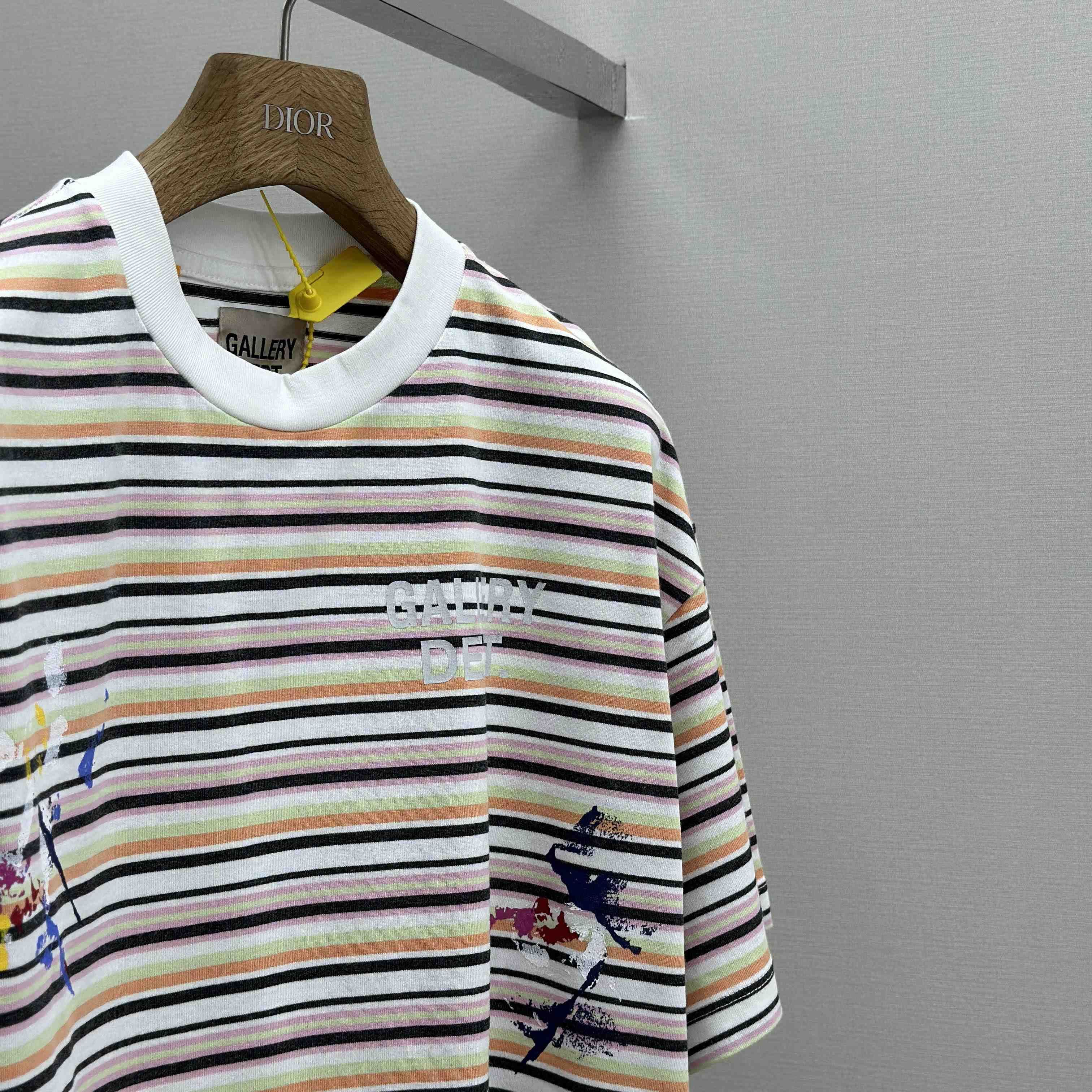 Gallery Dept.  Gallery Department Nelson Striped Short Sleeve Tee Shirt - FashionPlug