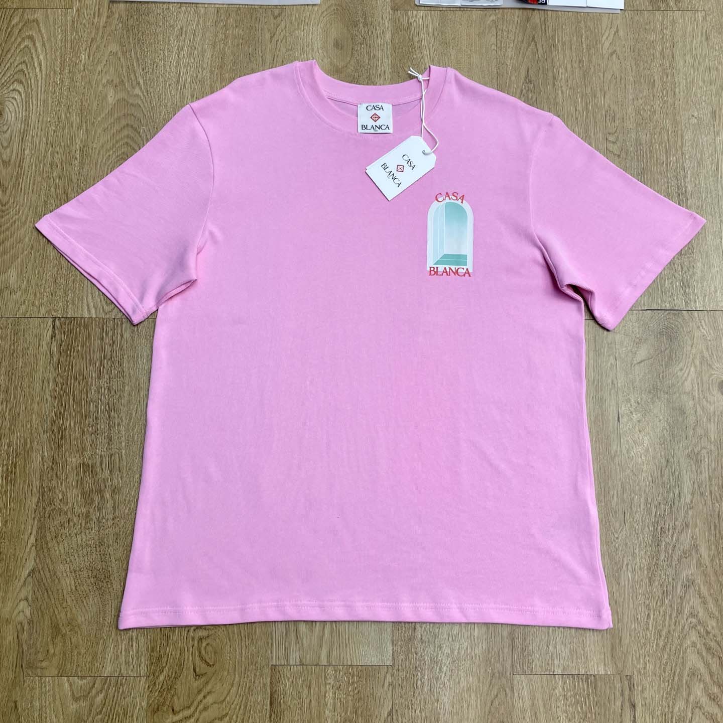 Casablanca Pink L'Arc Coloré T-Shirt    C1067 - FashionPlug