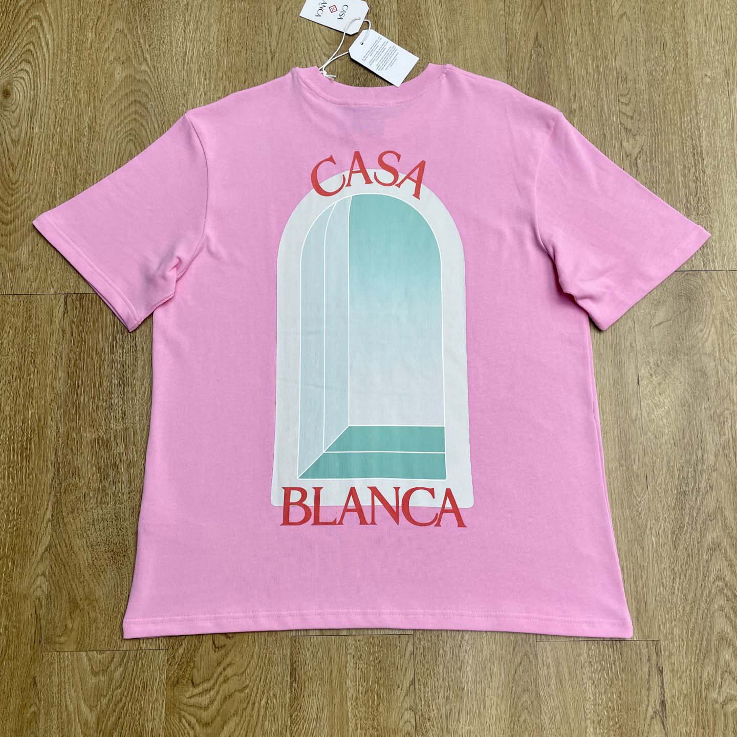 Casablanca Pink L'Arc Coloré T-Shirt    C1067 - FashionPlug