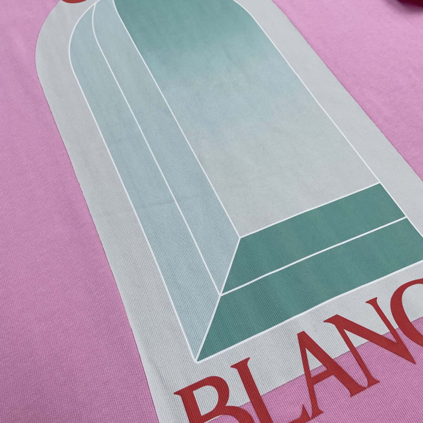 Casablanca Pink L'Arc Coloré T-Shirt    C1067 - FashionPlug