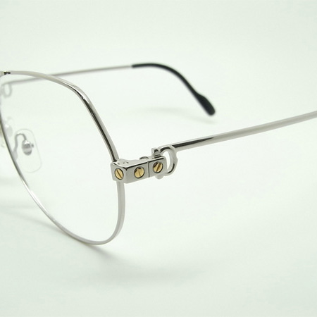 Cartier CT 1324912 Eyeglasses In Silver - FashionPlug