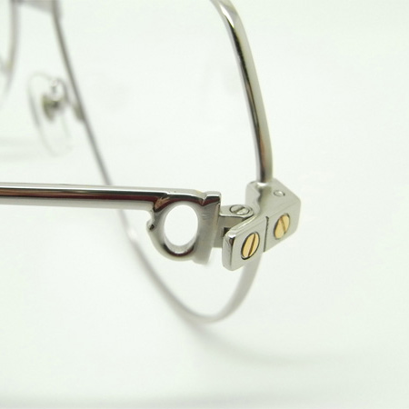 Cartier CT 1324912 Eyeglasses In Silver - FashionPlug