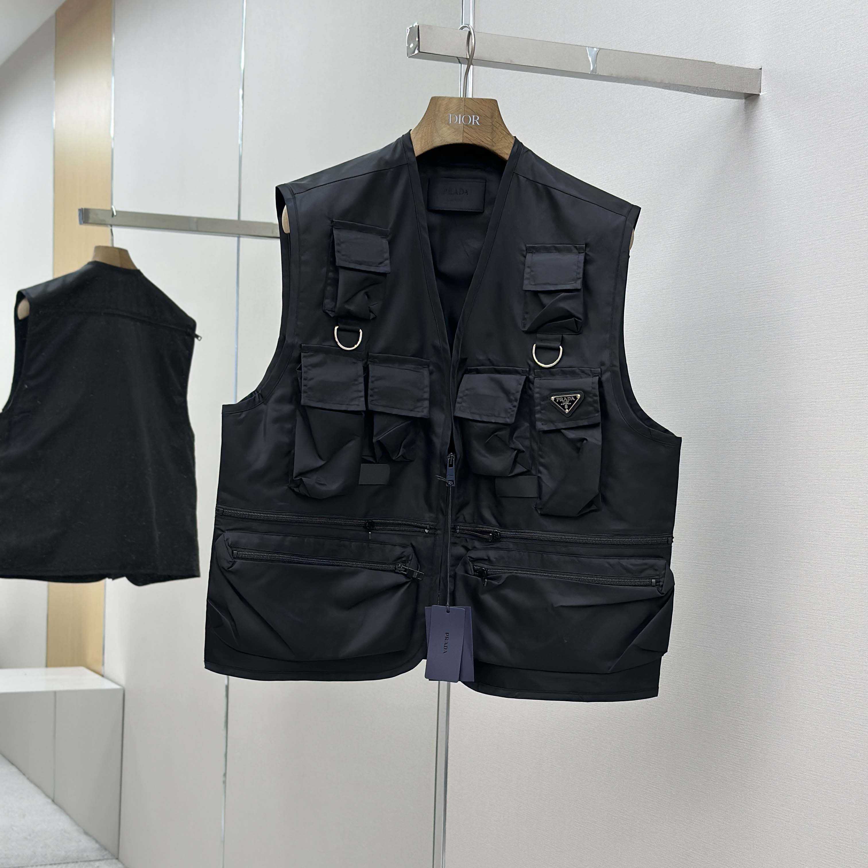 Prada Re-Nylon Utility Vest - FashionPlug