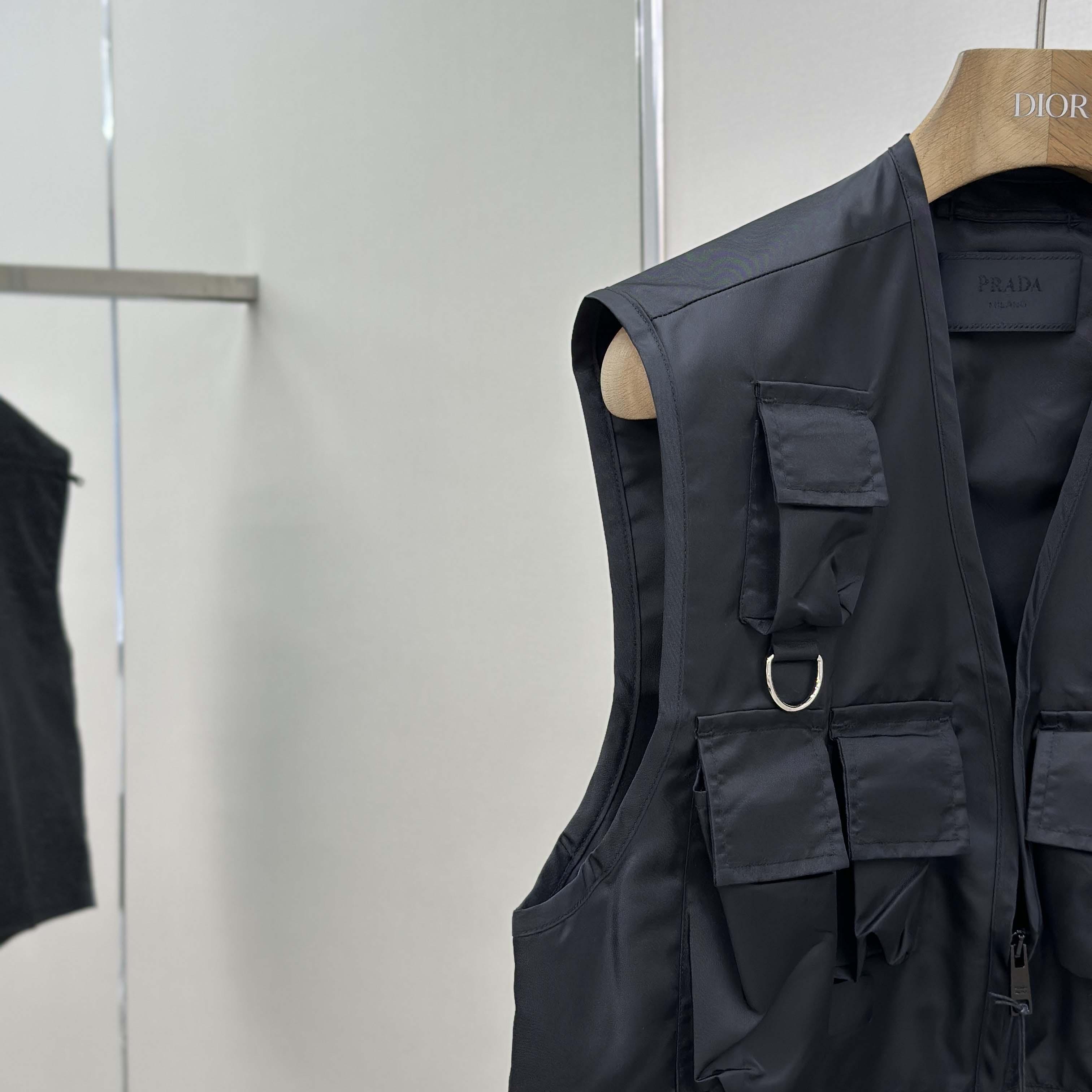 Prada Re-Nylon Utility Vest - FashionPlug