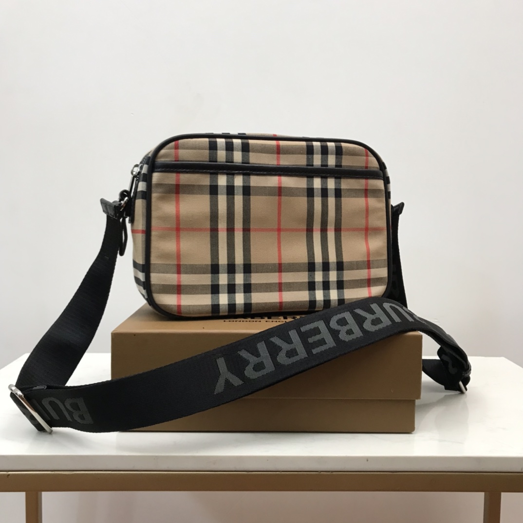 Burberry Check Shoulder Crossbody Bag  - FashionPlug