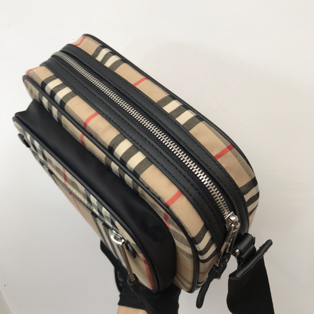 Burberry Check Shoulder Crossbody Bag  - FashionPlug