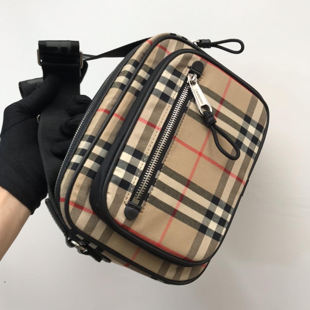 Burberry Check Shoulder Crossbody Bag  - FashionPlug