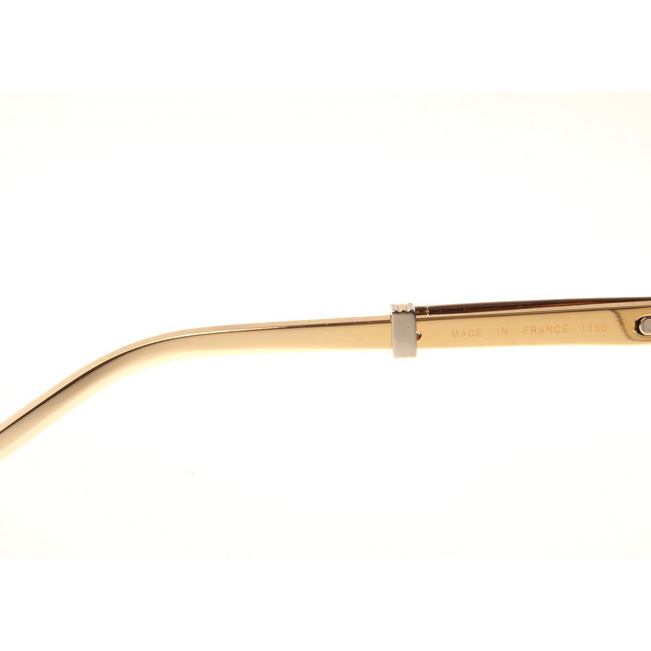 Cartier CT1990-0692 Gold Stainless Steel Sunglasses In Silver Grey - FashionPlug