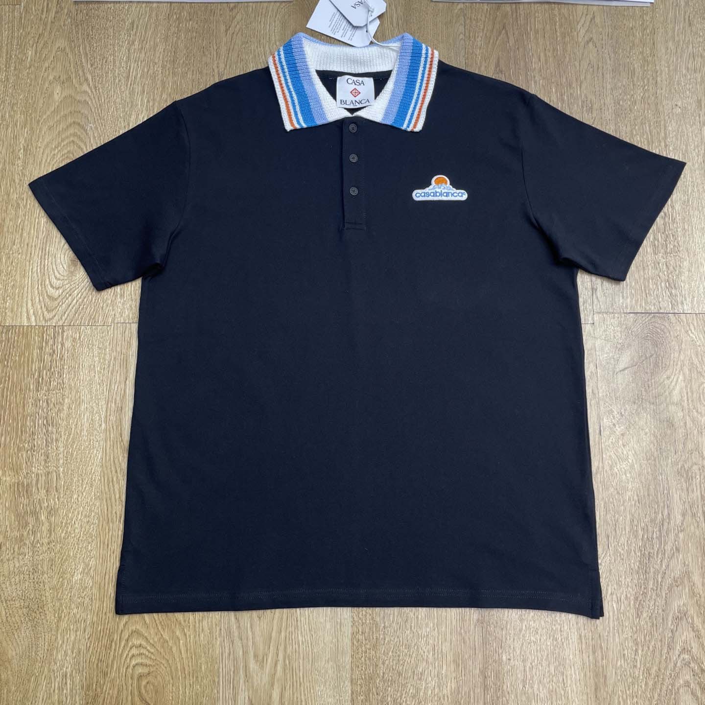 Casablanca Organic-cotton Polo Shirt   c1051 - FashionPlug
