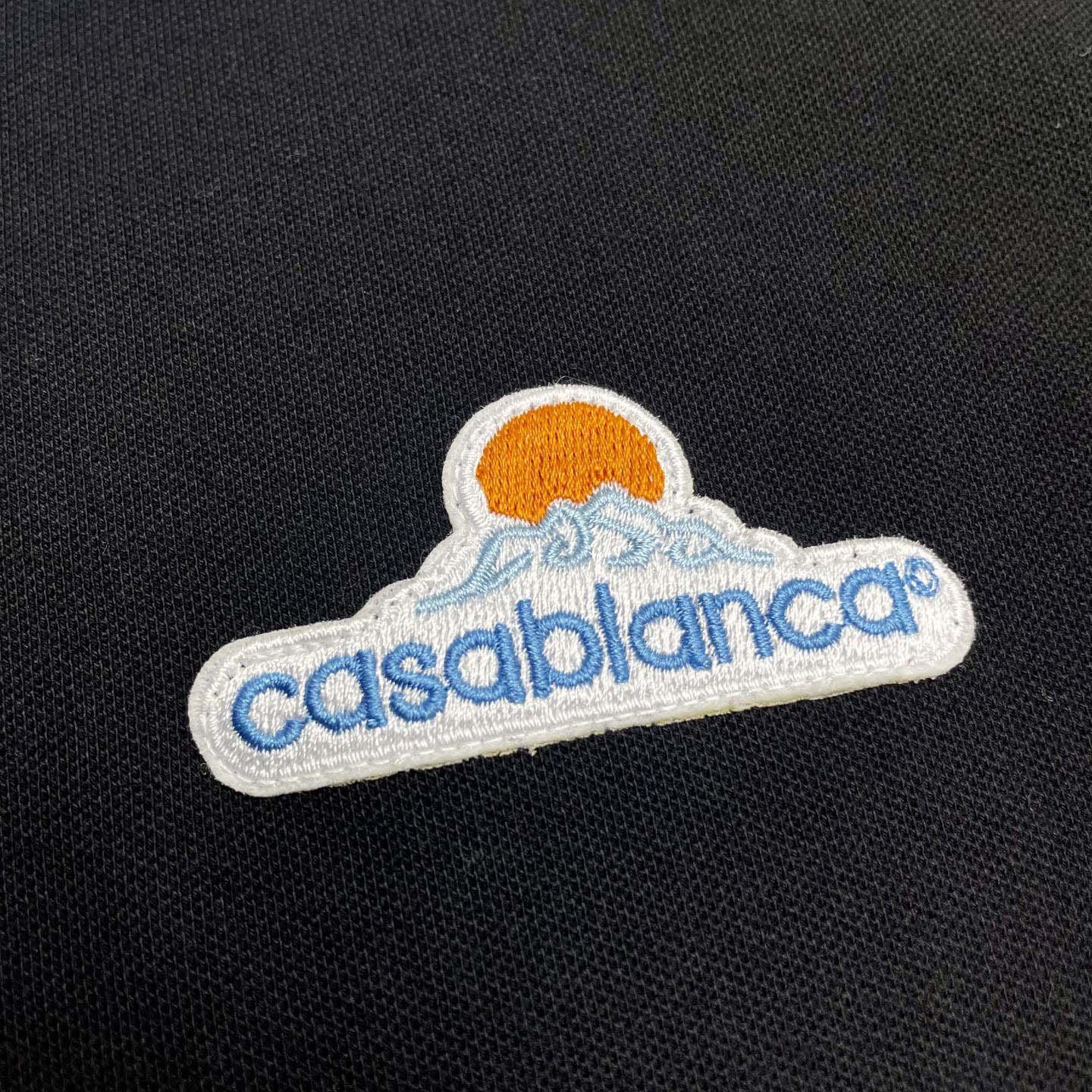 Casablanca Organic-cotton Polo Shirt   c1051 - FashionPlug