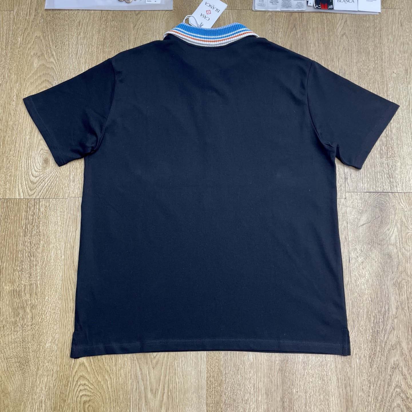 Casablanca Organic-cotton Polo Shirt   c1051 - FashionPlug