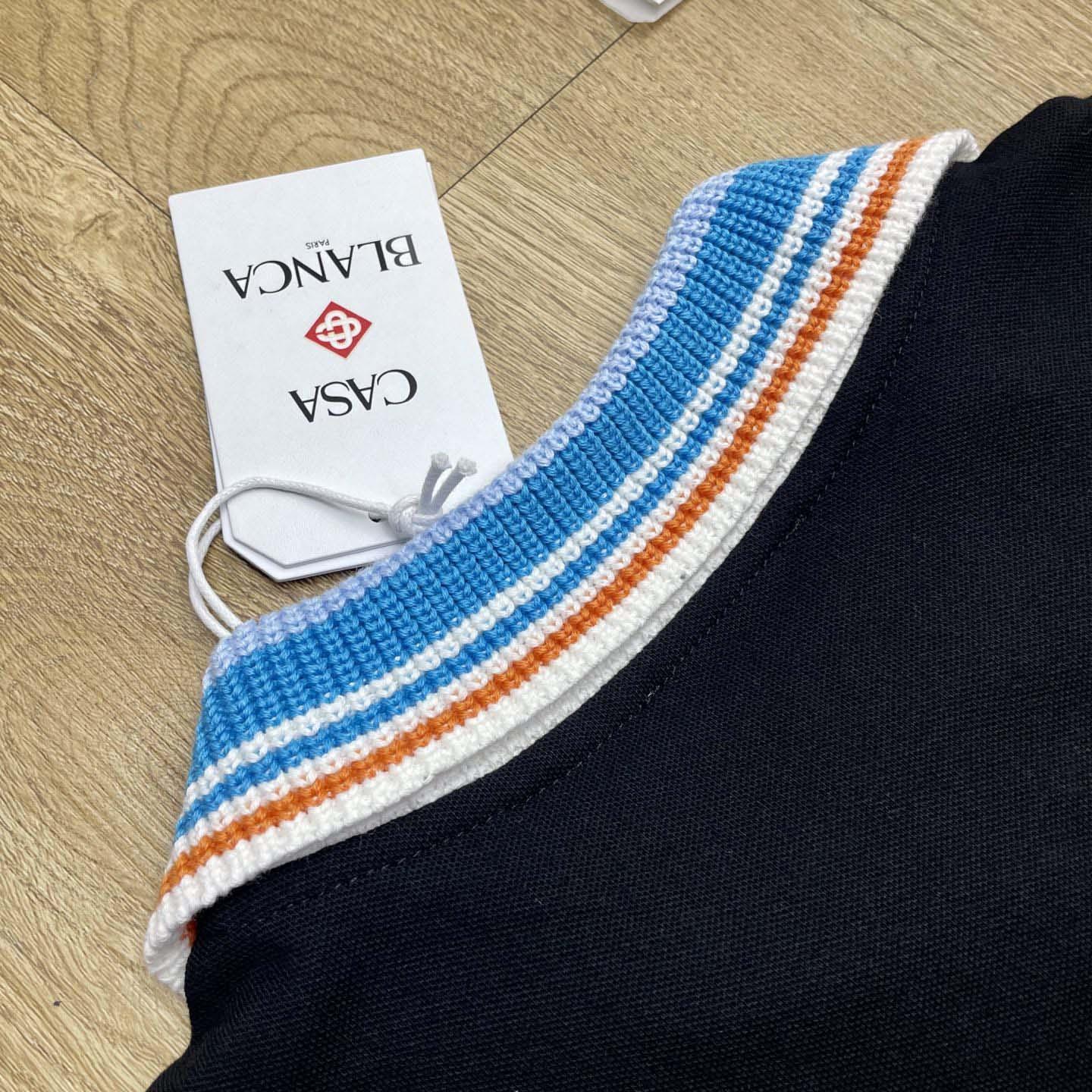 Casablanca Organic-cotton Polo Shirt   c1051 - FashionPlug