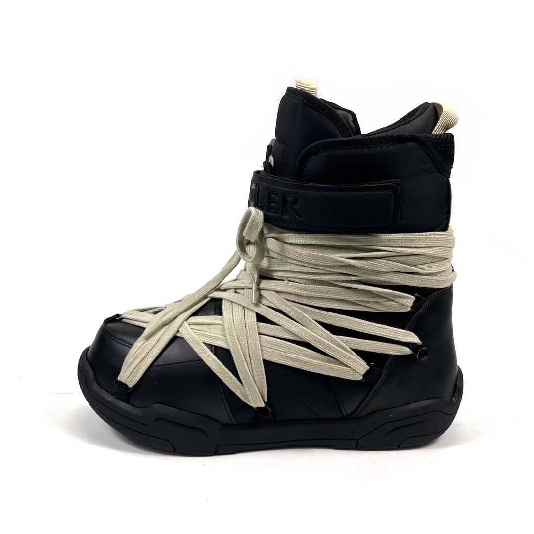 Moncler x Rick Owens Amber Snow Boot 'Black' - FashionPlug