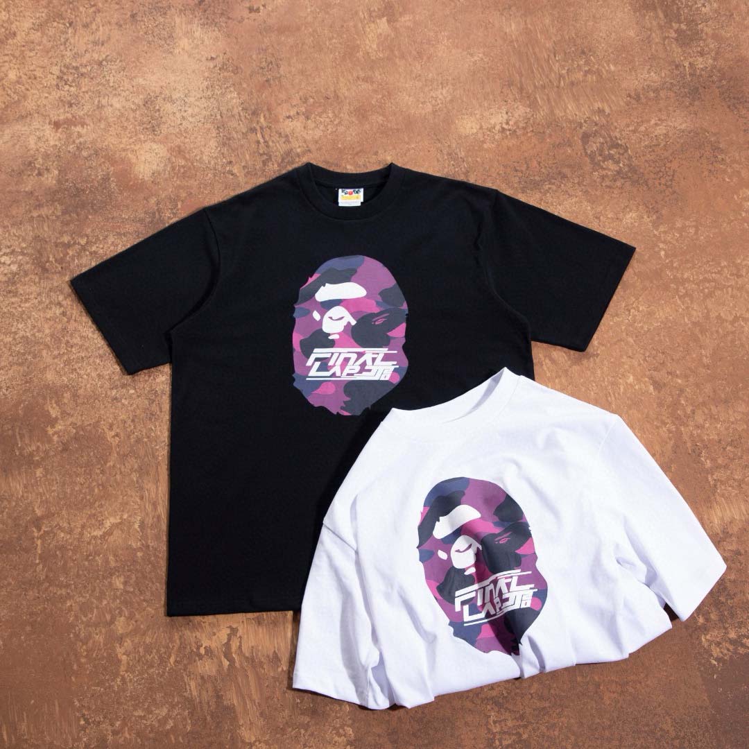 Bape x JJ Lin Ape Head Relaxed FIt Tee - FashionPlug