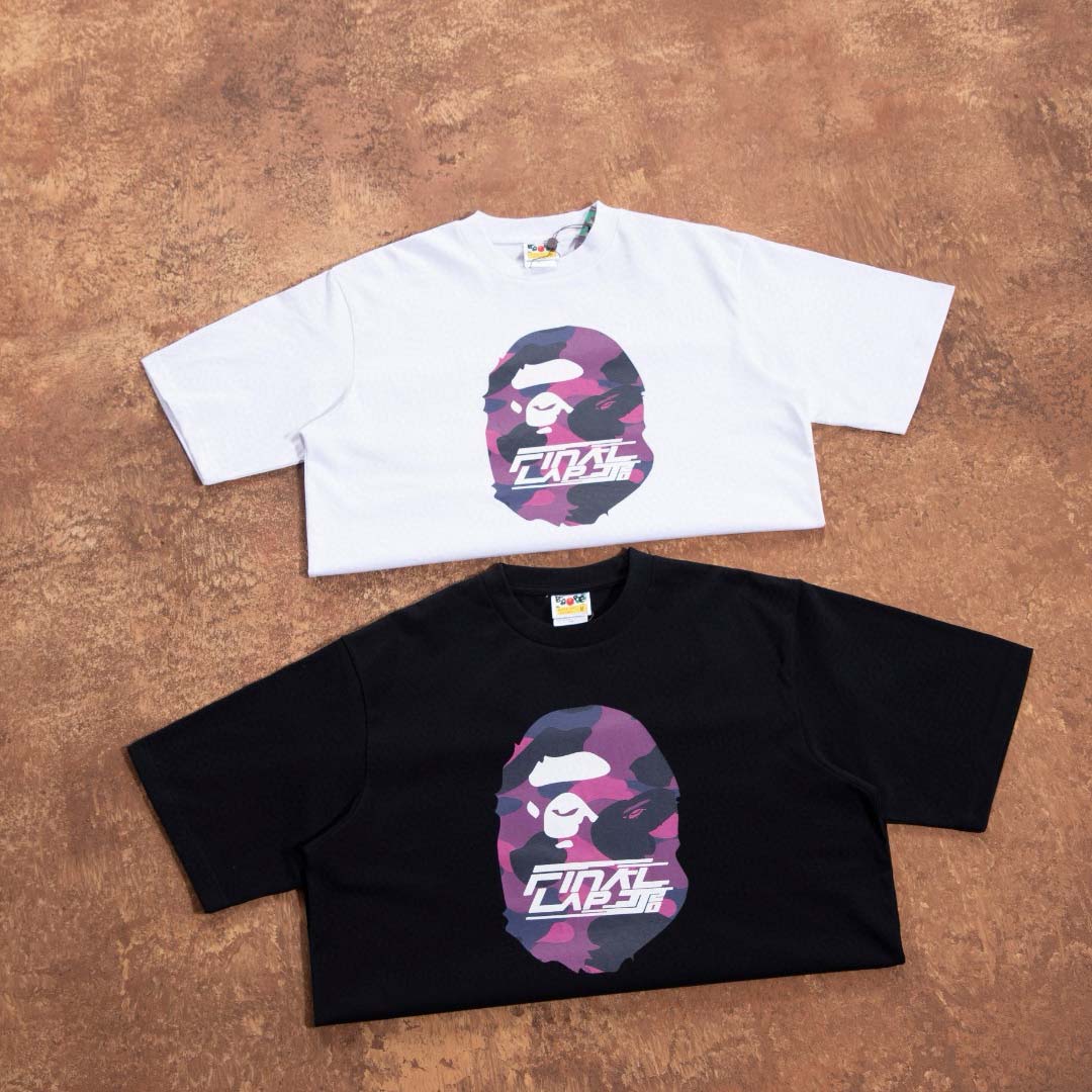 Bape x JJ Lin Ape Head Relaxed FIt Tee - FashionPlug
