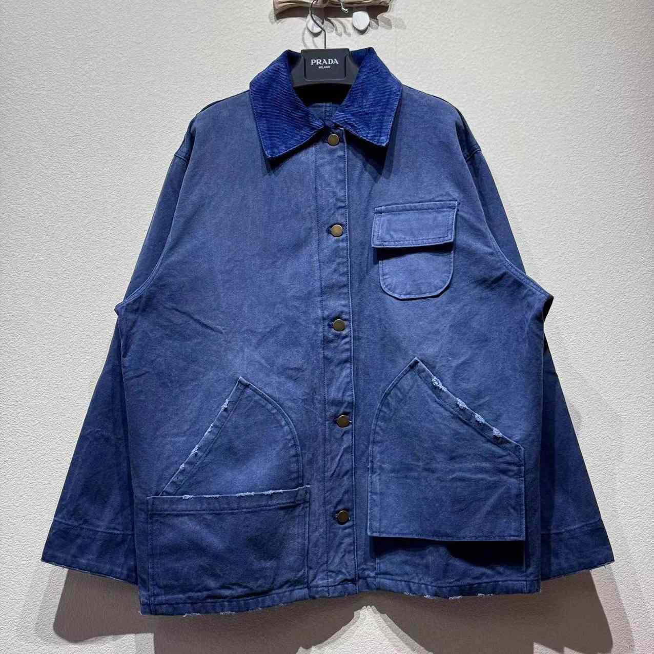 Prada Canvas Trucker Jacket - FashionPlug