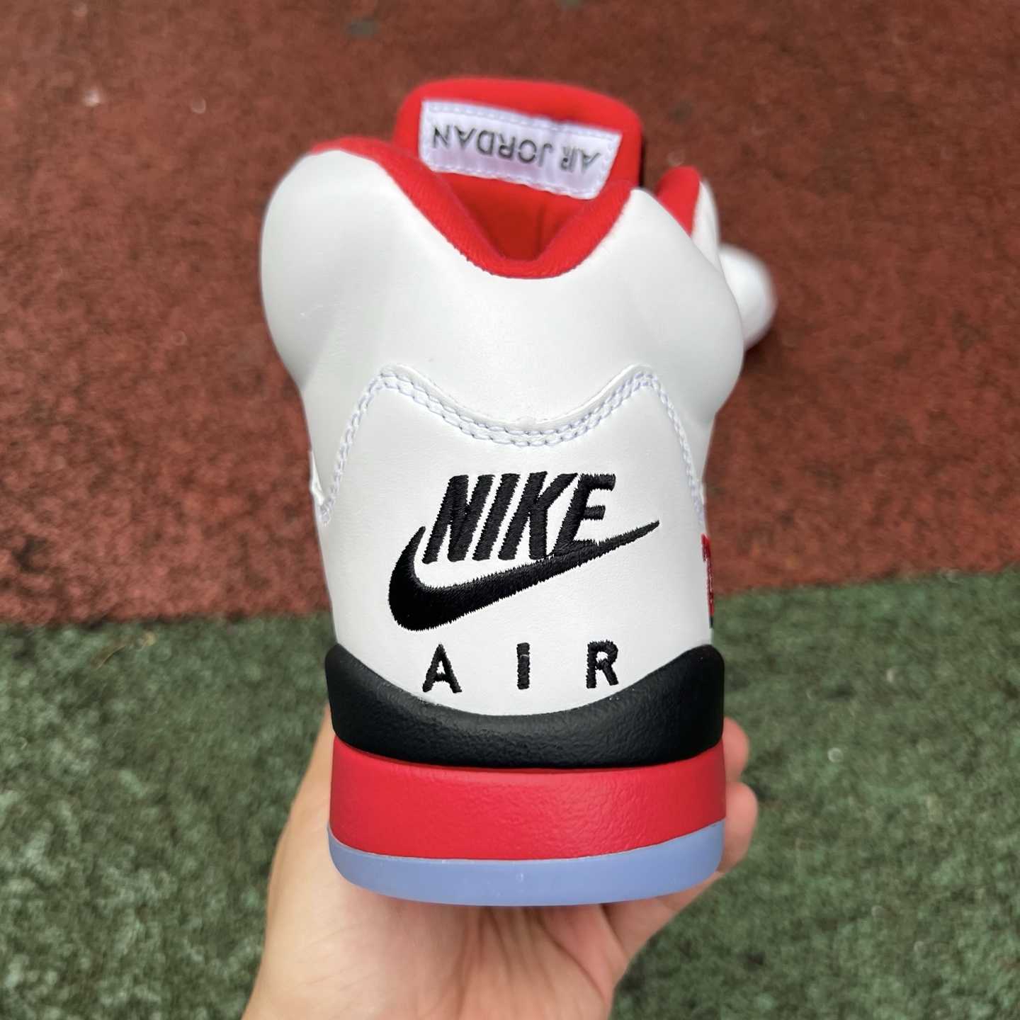 Air Jordan 5 “Fire Red Black Tongue” HQ7978-101 - FashionPlug