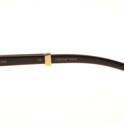 Cartier CT_1116679 Diamond Black Buffalo Sunglasses In Gold Brown - FashionPlug