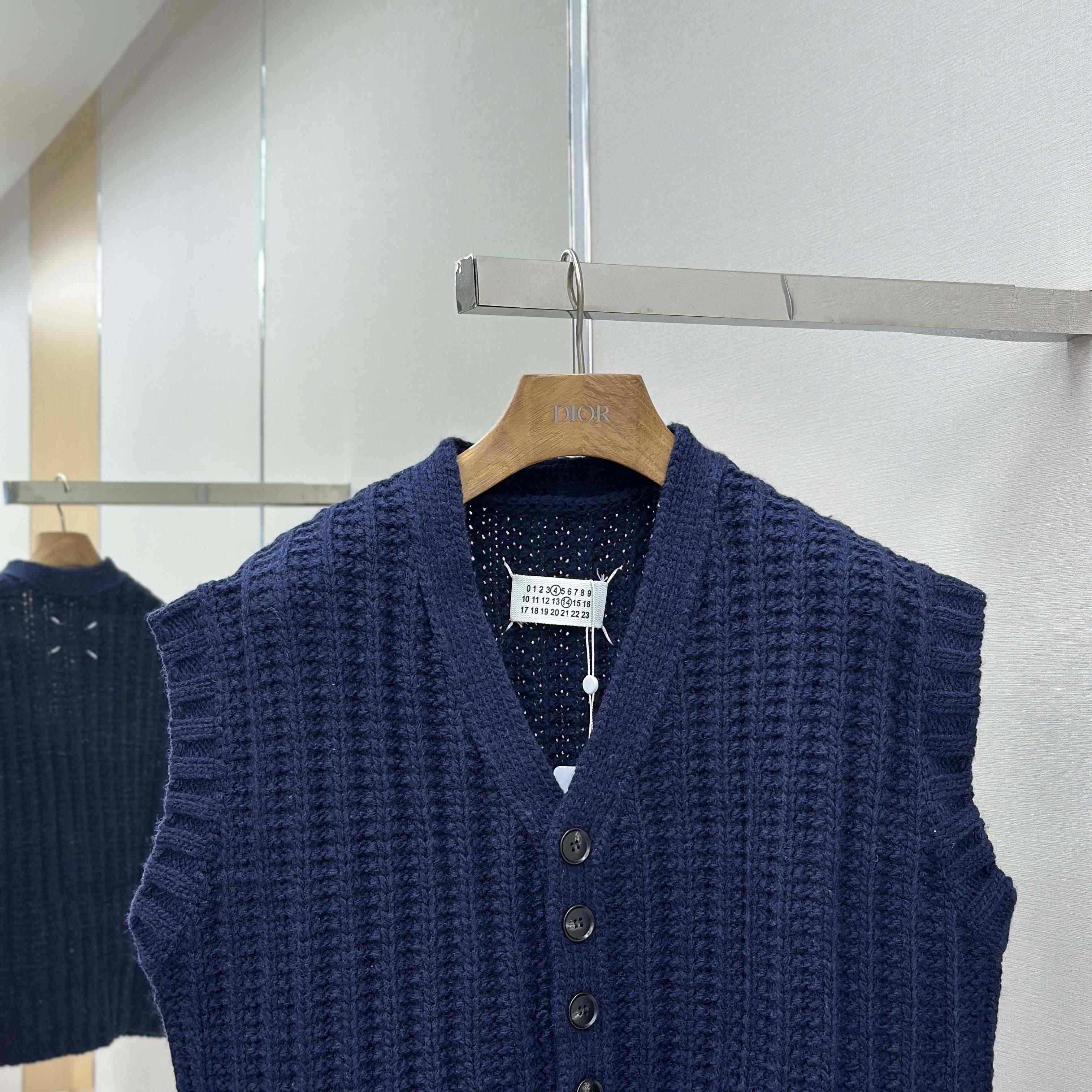 Maison Margiela Ribbed-knit Wool Vest - FashionPlug