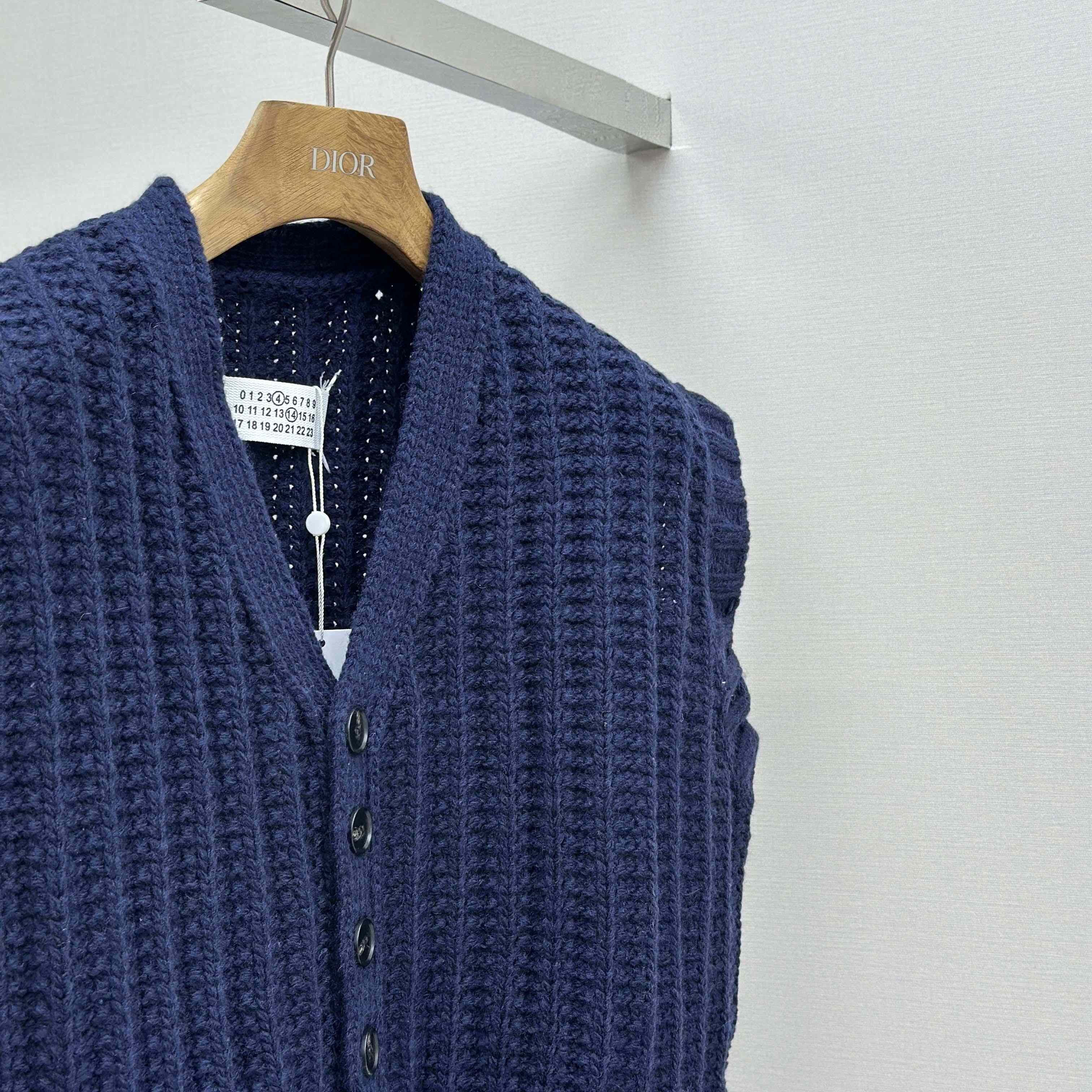 Maison Margiela Ribbed-knit Wool Vest - FashionPlug