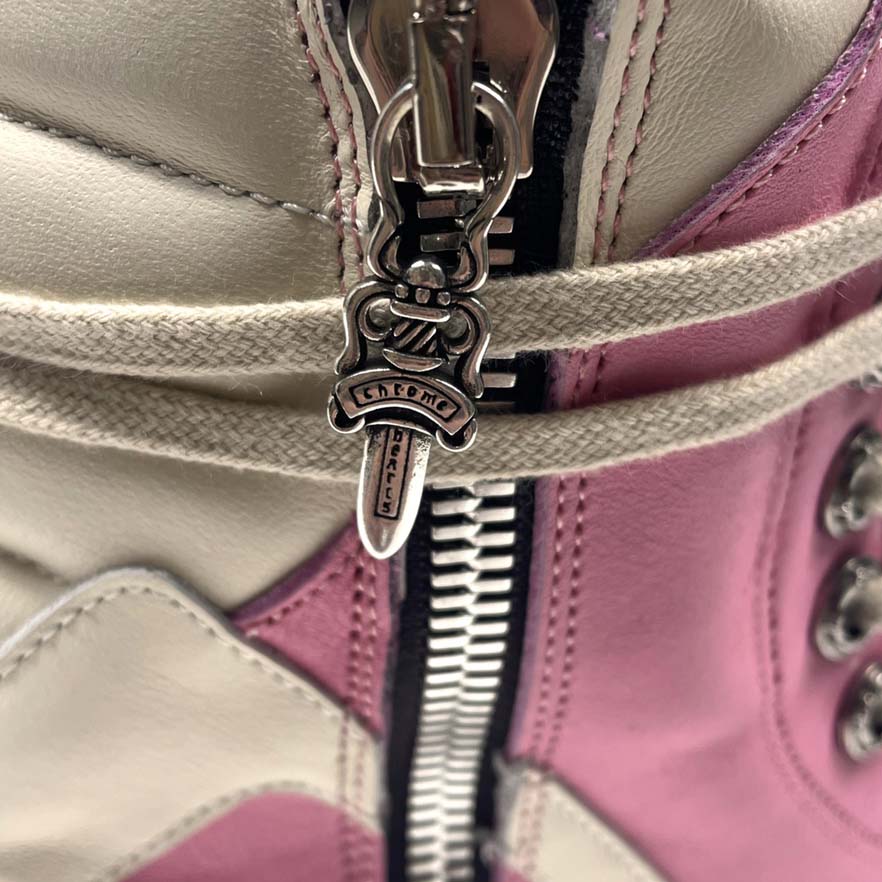 Chrome Hearts x Rick Owens Geobasket High 'Pink' - FashionPlug
